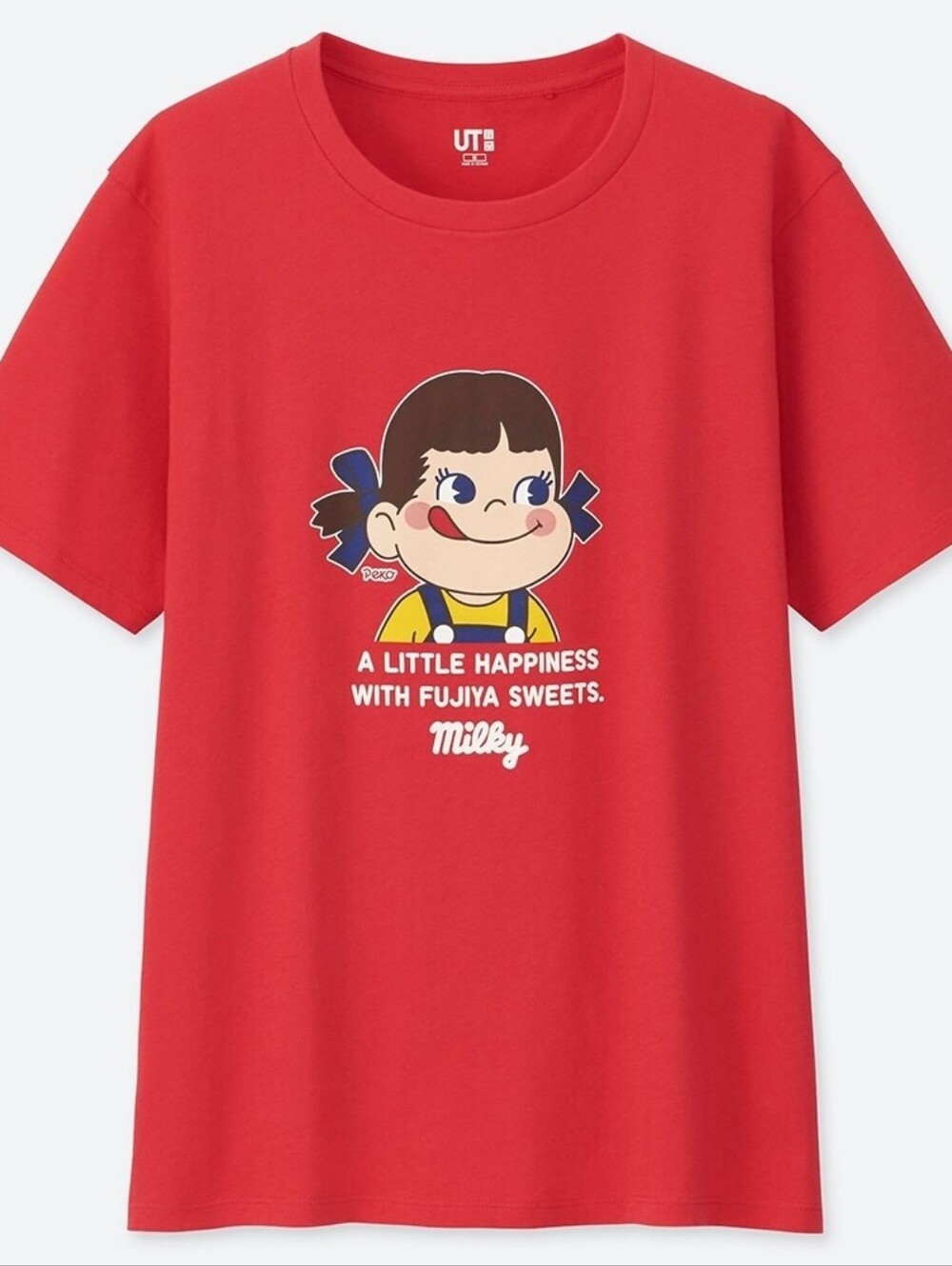 UNIQLO Okashi Milky Red Graphic Tshirt Medium